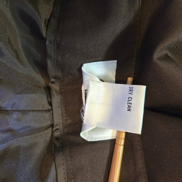 Talbots Women's Choc. Brown Trousers 100% Pure Silk Size 20 Office Professional - Picture 9 of 10